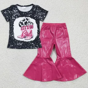 Boutique Baby Girls Clothes Short Sleeve Bell Pants Set GSPO0442