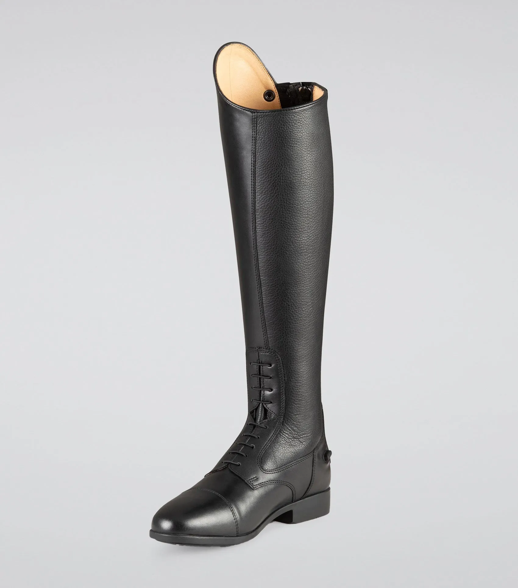 Calanthe Ladies Leather Field Tall Riding Boot Black (Wide Calf)