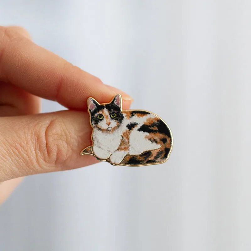 Calico Cat v2 Enamel Pin