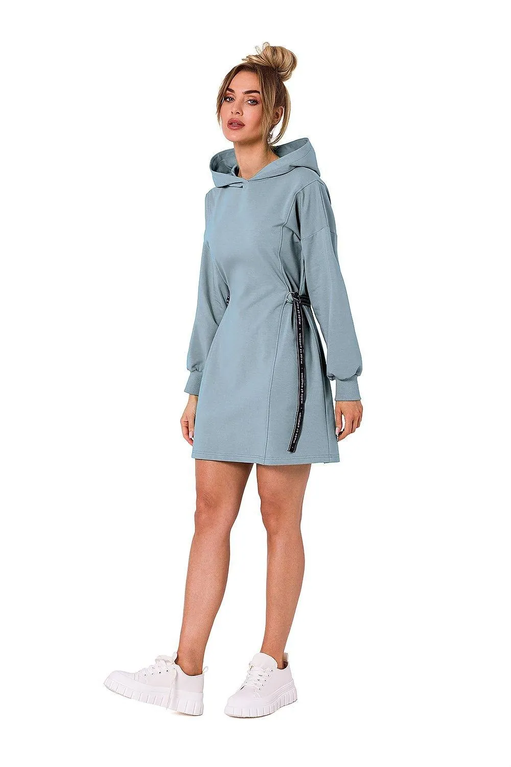 Cozy Hooded Mini Dress Tunic