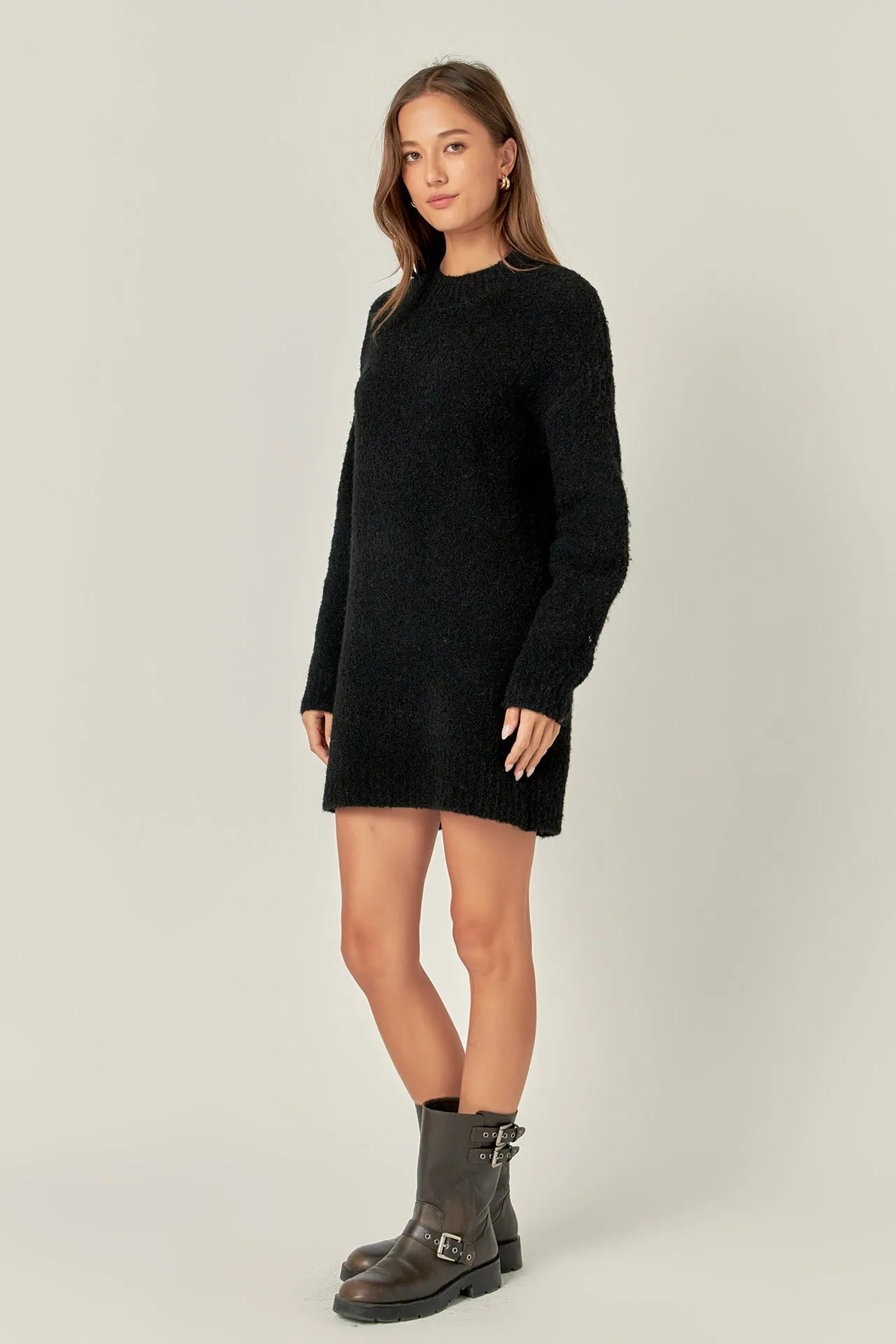 Cozy Round Sweater Dress