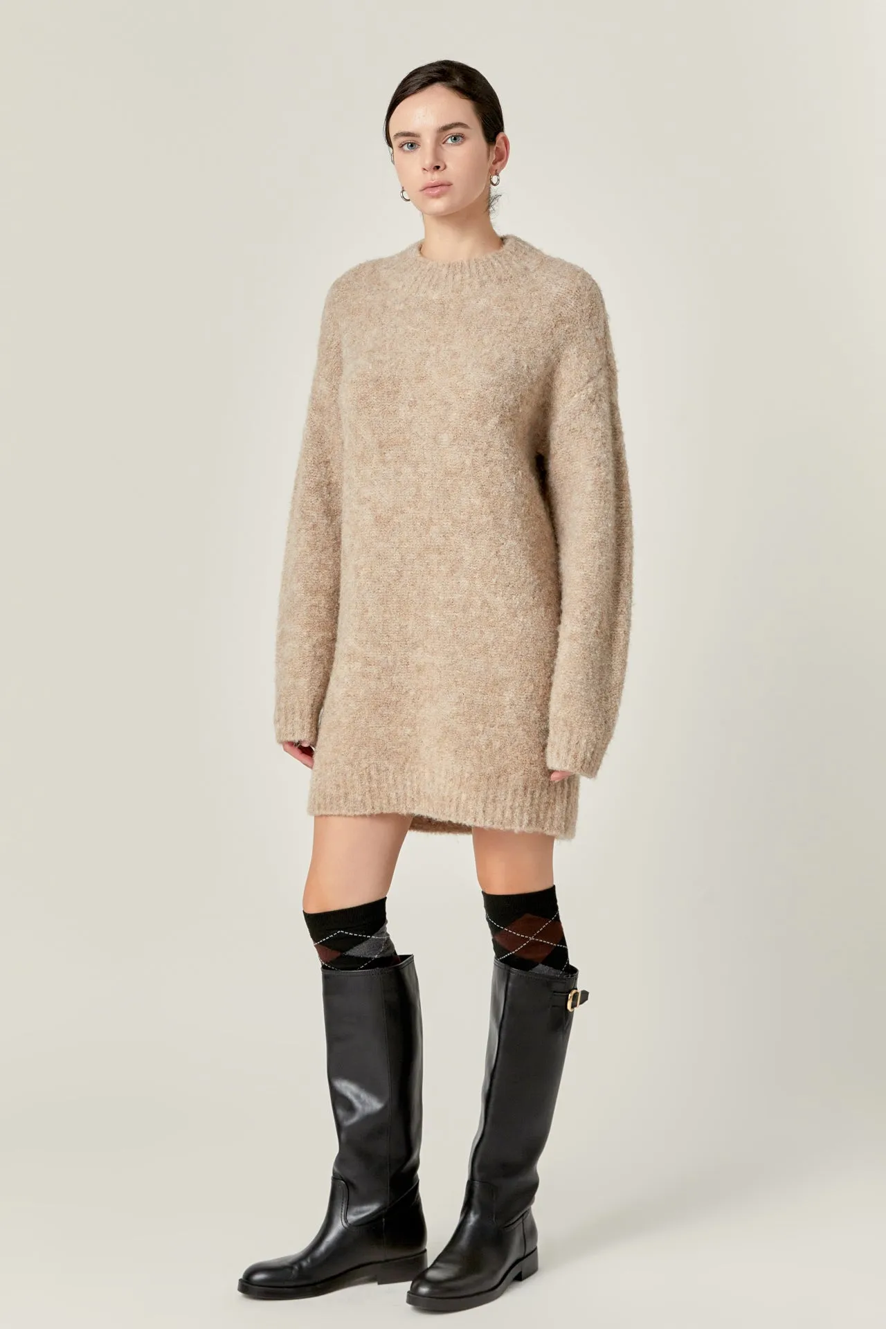 Cozy Round Sweater Dress