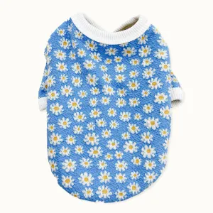 Daisy Flower Button Through Pet Cardigan Sweater