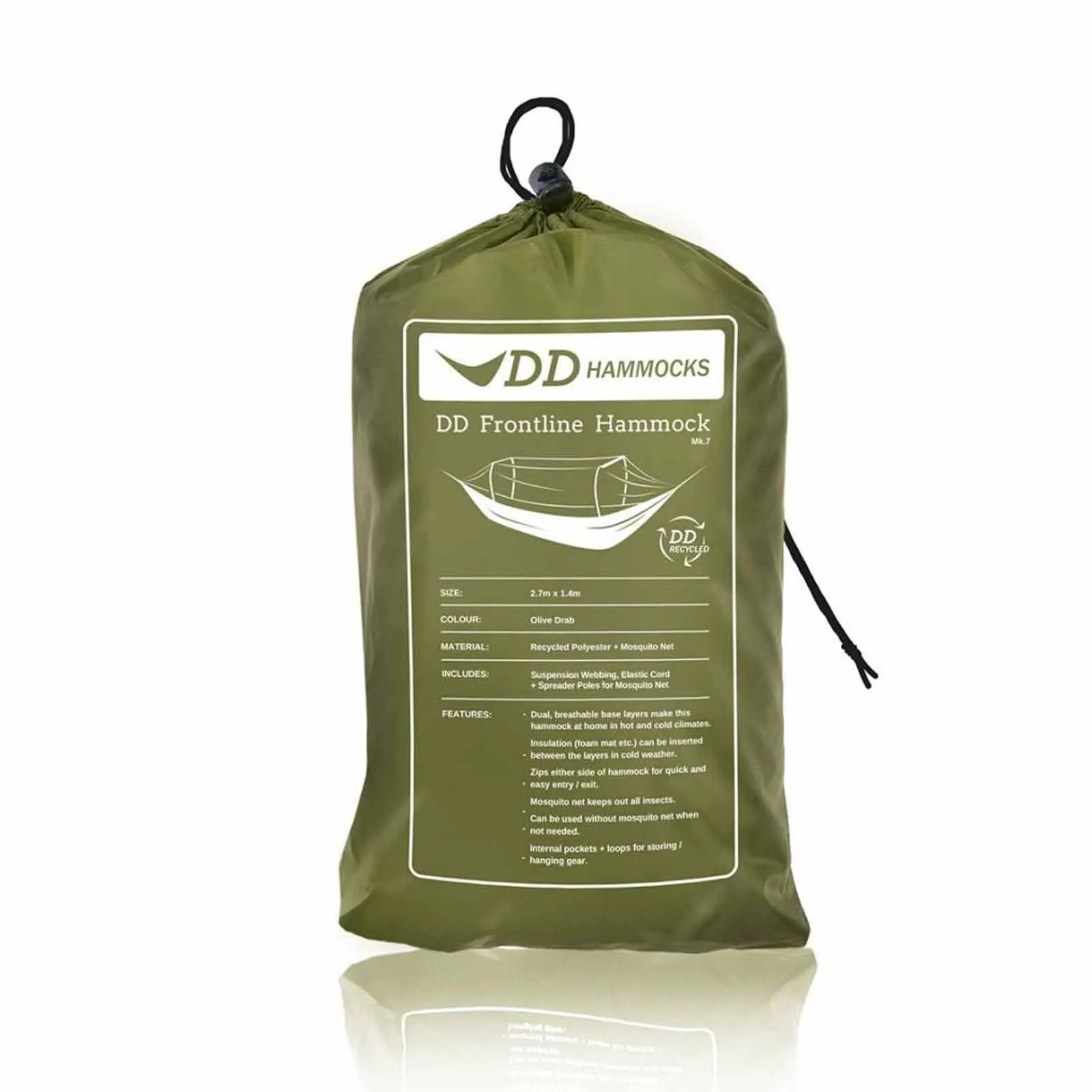 DD Frontline Recycled Hammock Olive Drab