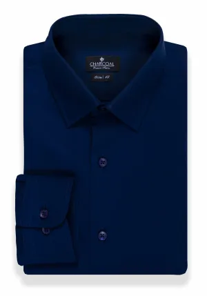 DRESS SHIRT FULL SLEEVE NAVY BLUE