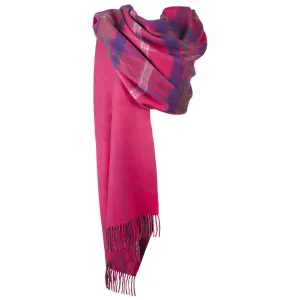 Dunedin Cashmere Double Sided Big Check  Taransay Pink/Pink