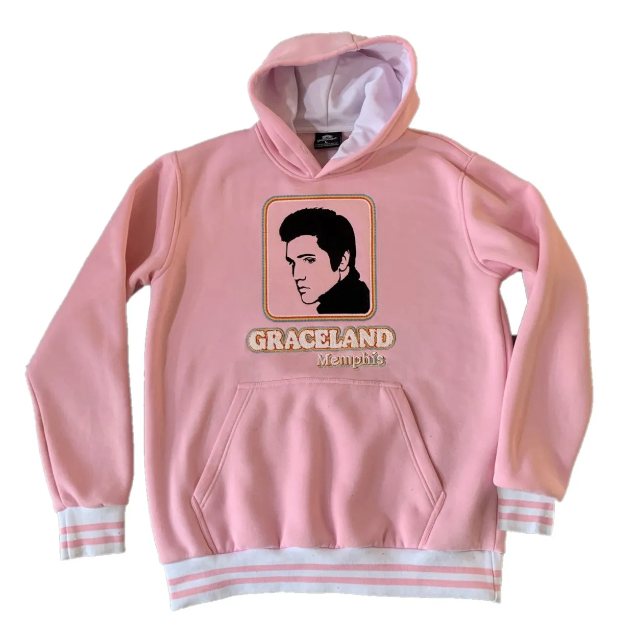 Elvis 50's Portrait Chenille Hoodie