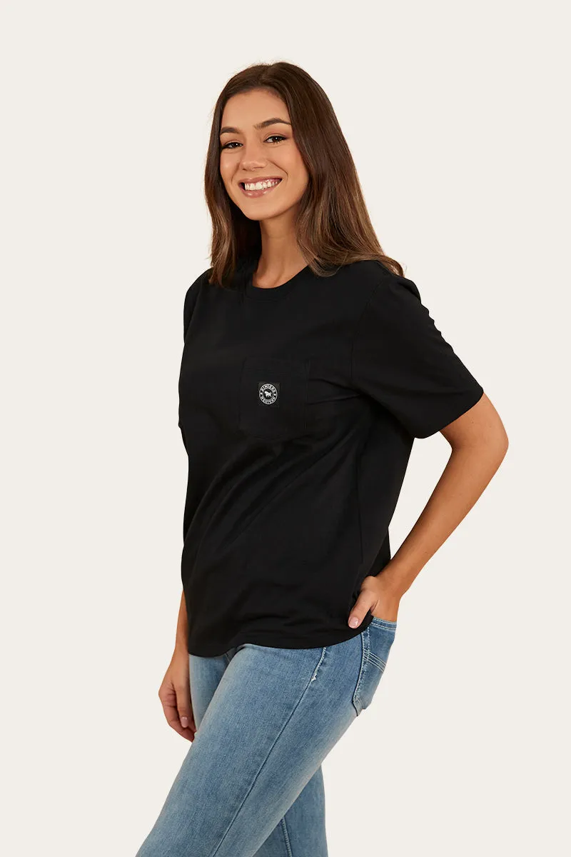 Esther Womens Loose Fit T-Shirt - Black