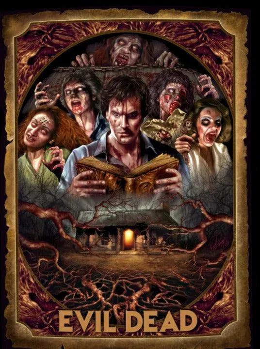 Evil Dead - Necronomicon - Classic Horror Movie Art - T-Shirt by Peter Panayis