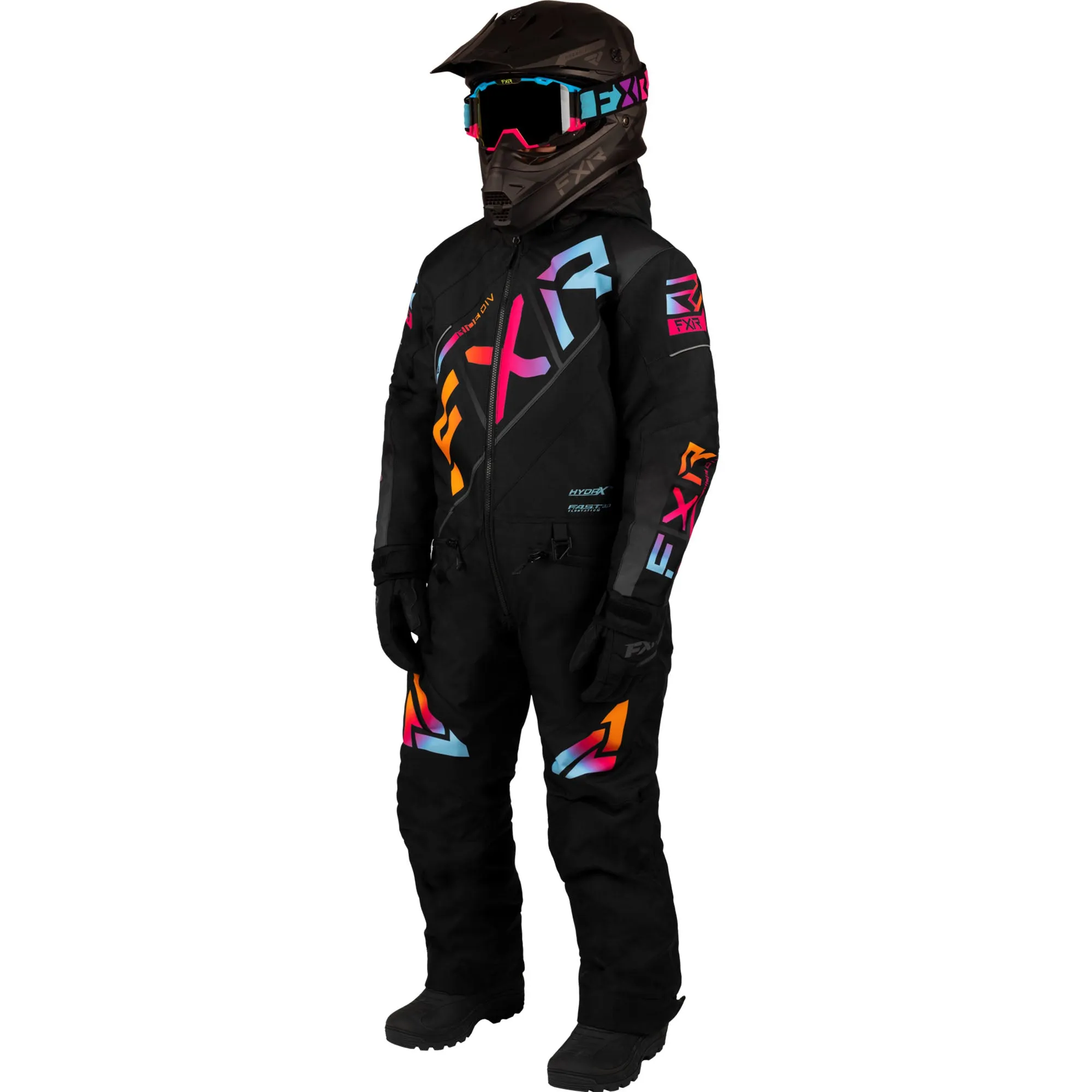 FXR Youth CX Snowmobile Monosuit Black/Spectrum