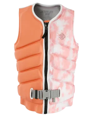 Jetpilot X1 F/E Ladies Neo Vest - Zahra - Peach - 2023