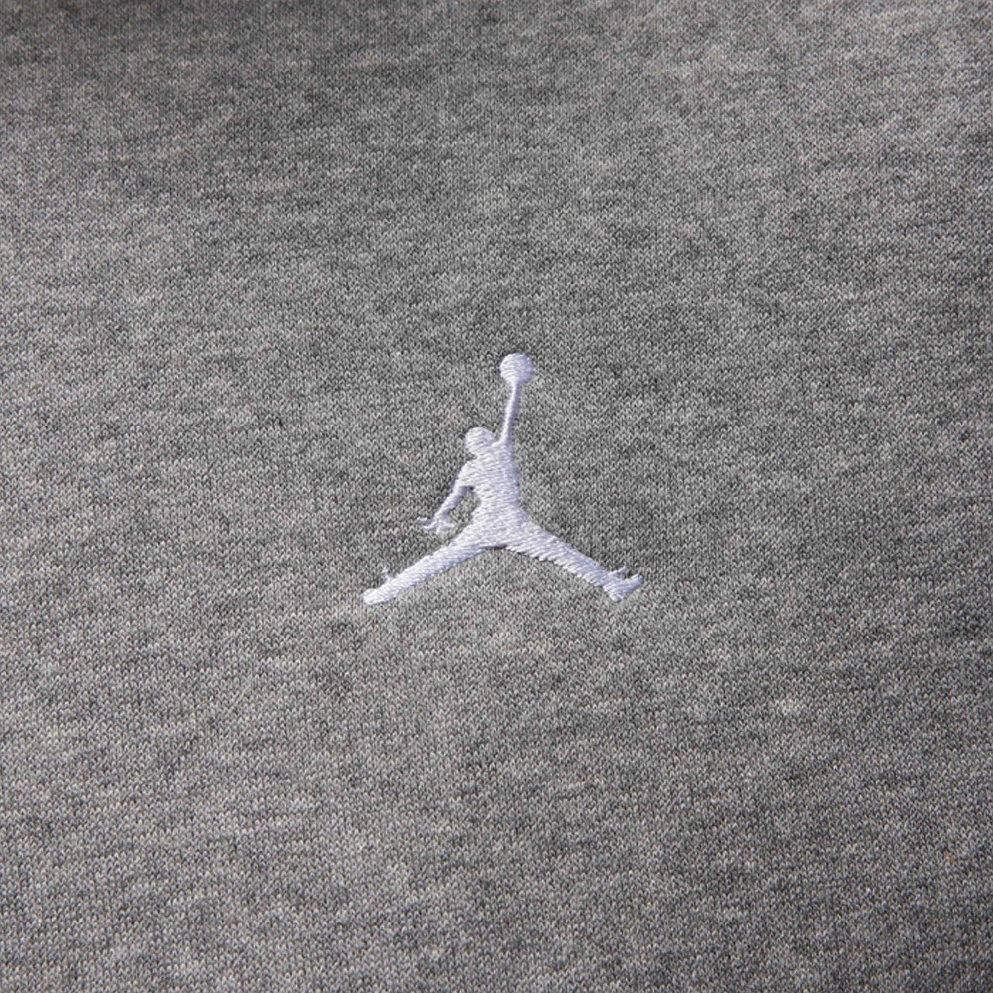 JORDAN | BROOKLYN FLEECE PULLOVER HOODIE { CARBON HEATHER/WHITE