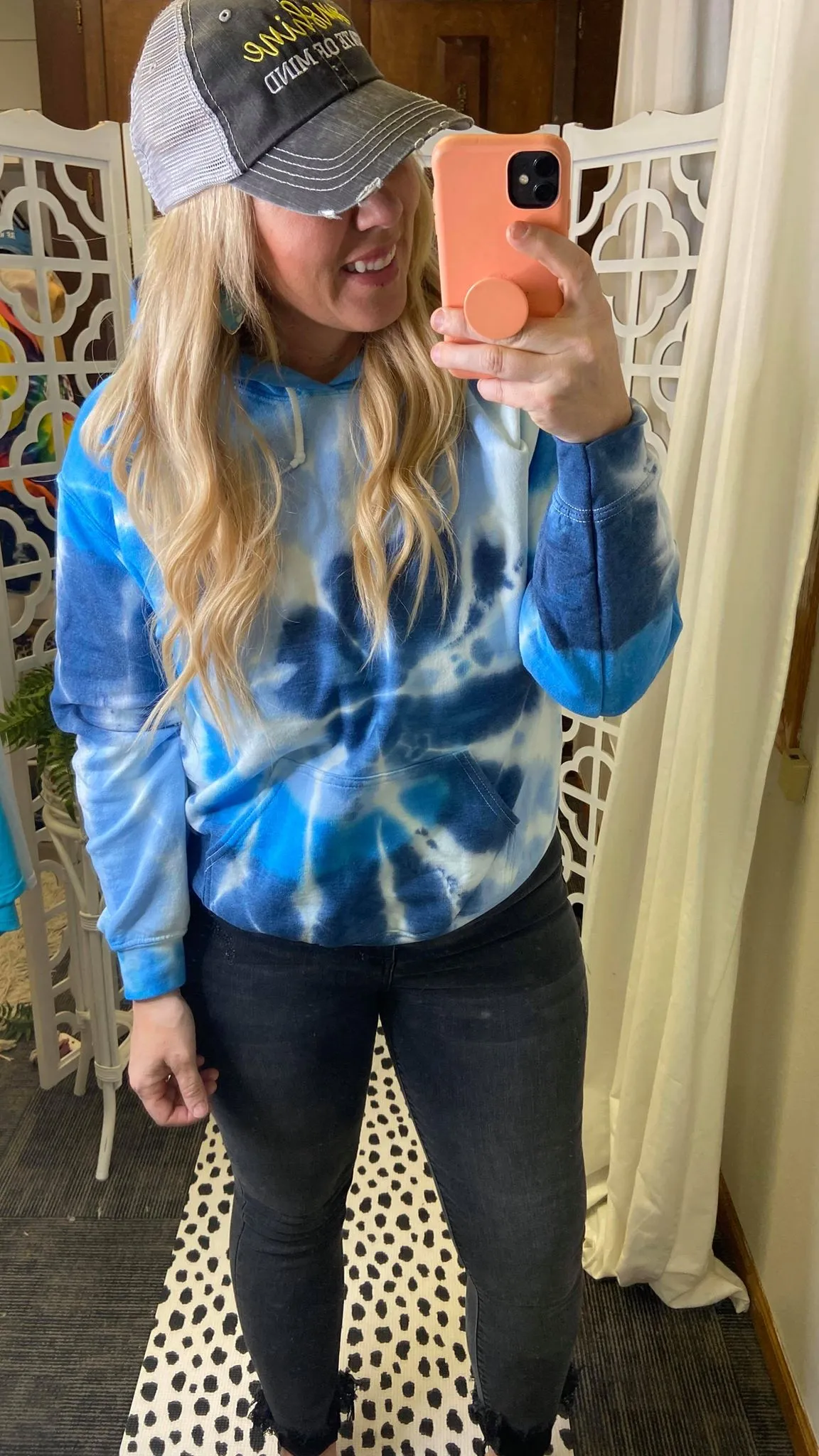 Lake Blues Tie Dye Hoodie - Final Sale**