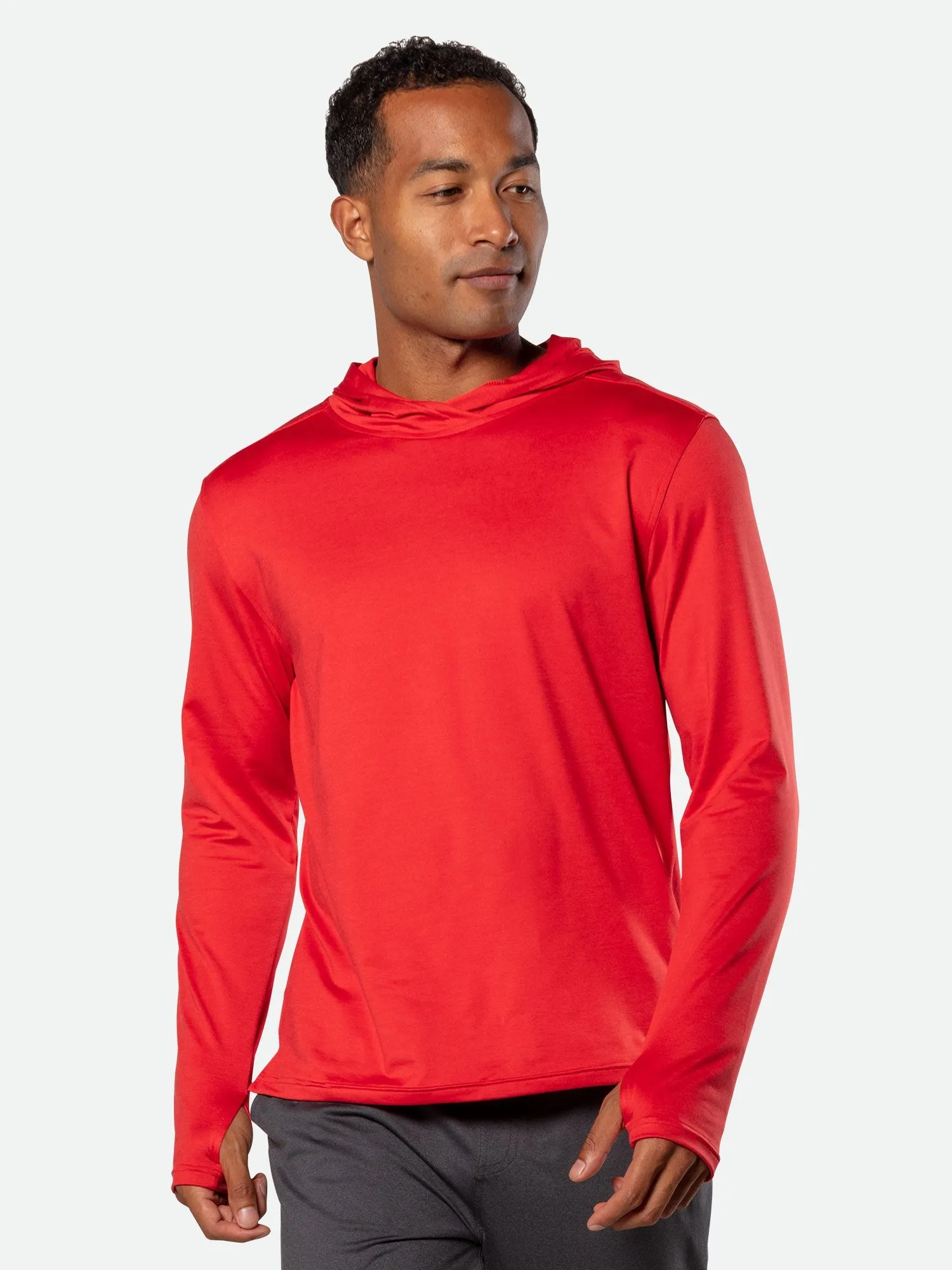 Men's 365 Hooded Long Sleeve Shirt