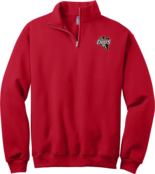 Mercer Chiefs NuBlend 1/4-Zip Cadet Collar Sweatshirt