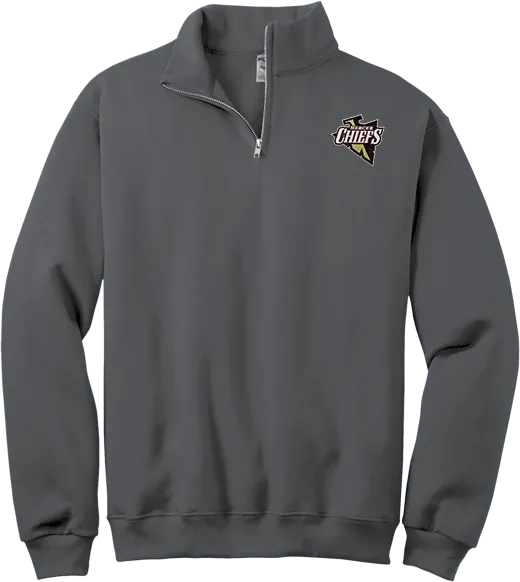 Mercer Chiefs NuBlend 1/4-Zip Cadet Collar Sweatshirt