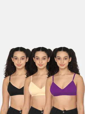 Naidu Hall Glori Knitwear Bra Combo Pack – Soft, Supportive and Stylish Bras for Everyday Comfort (C34)