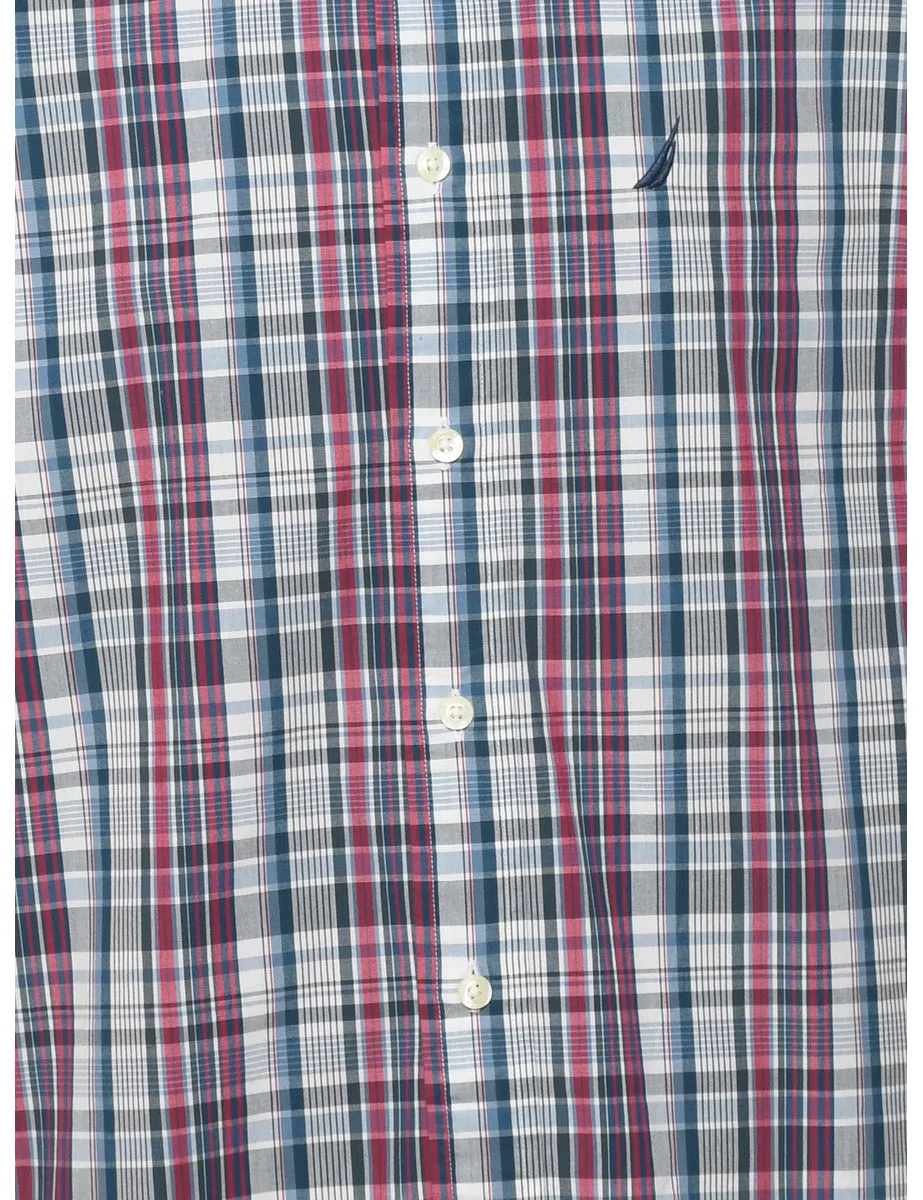 Nautica Checked Multi-Colour Shirt - M