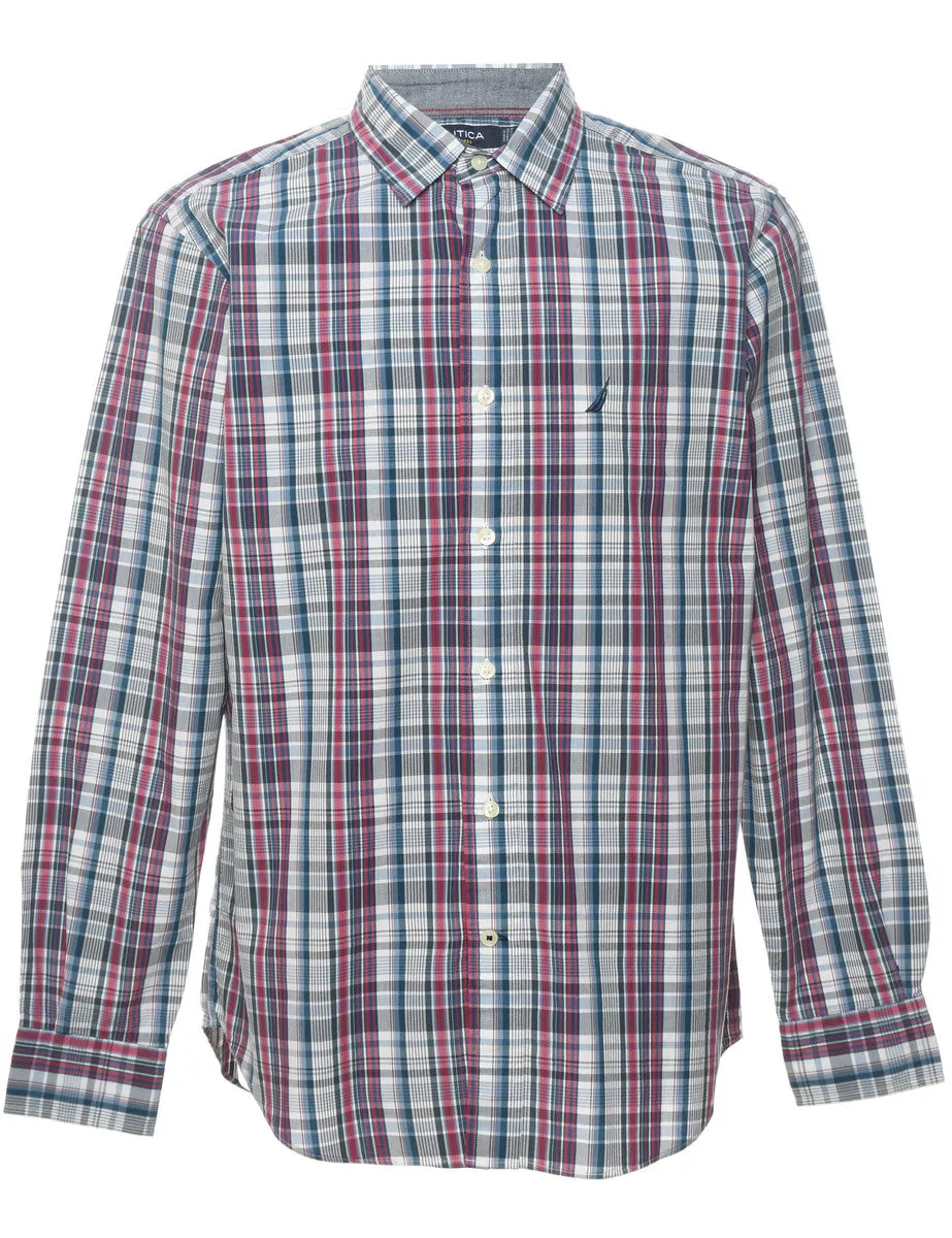 Nautica Checked Multi-Colour Shirt - M