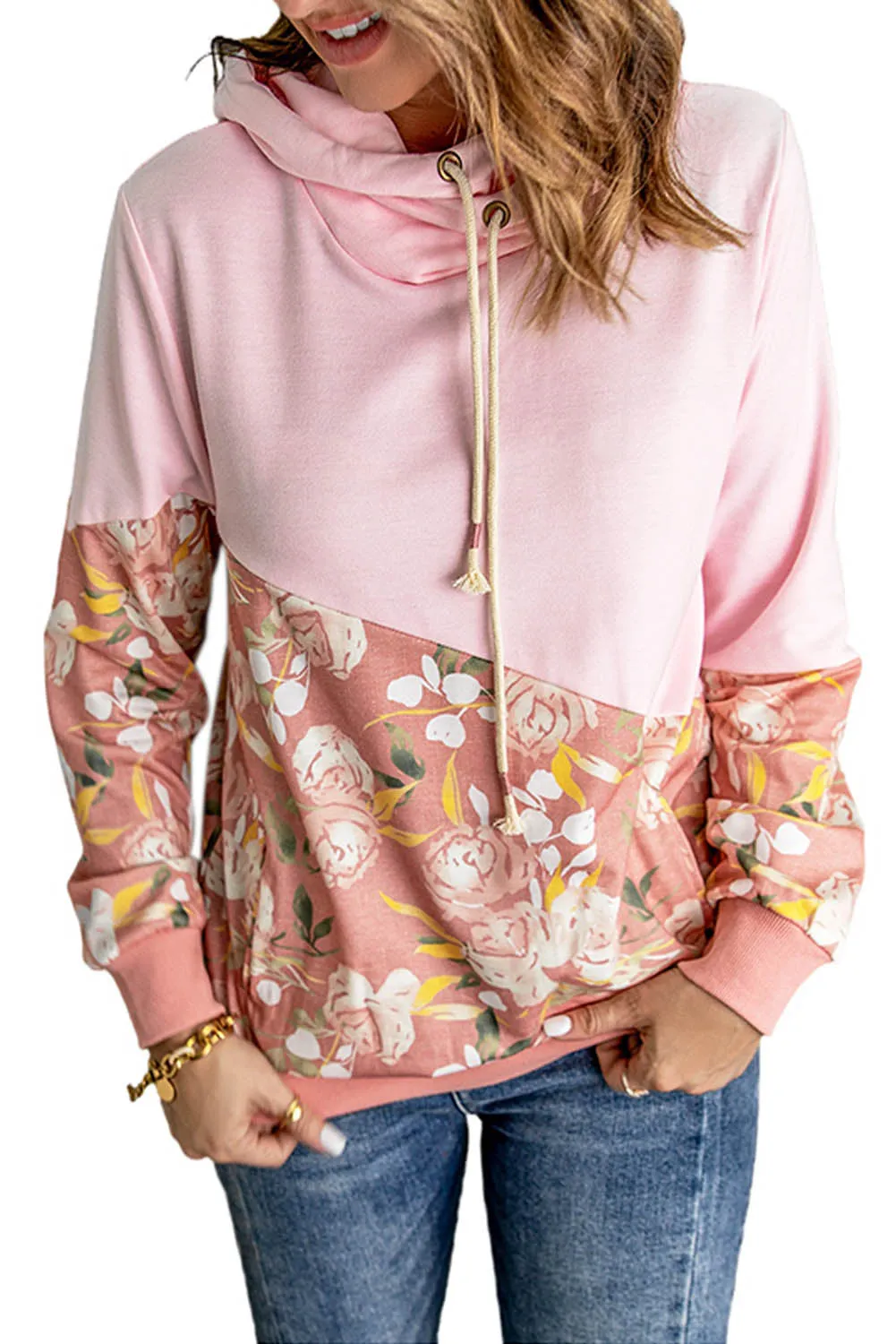 Petals N Pink Vintage Hoodie