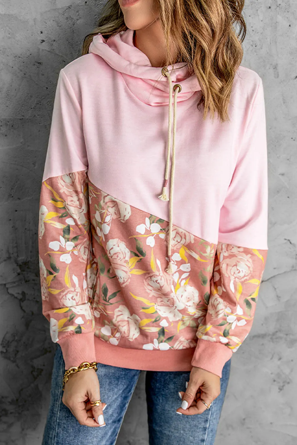 Petals N Pink Vintage Hoodie