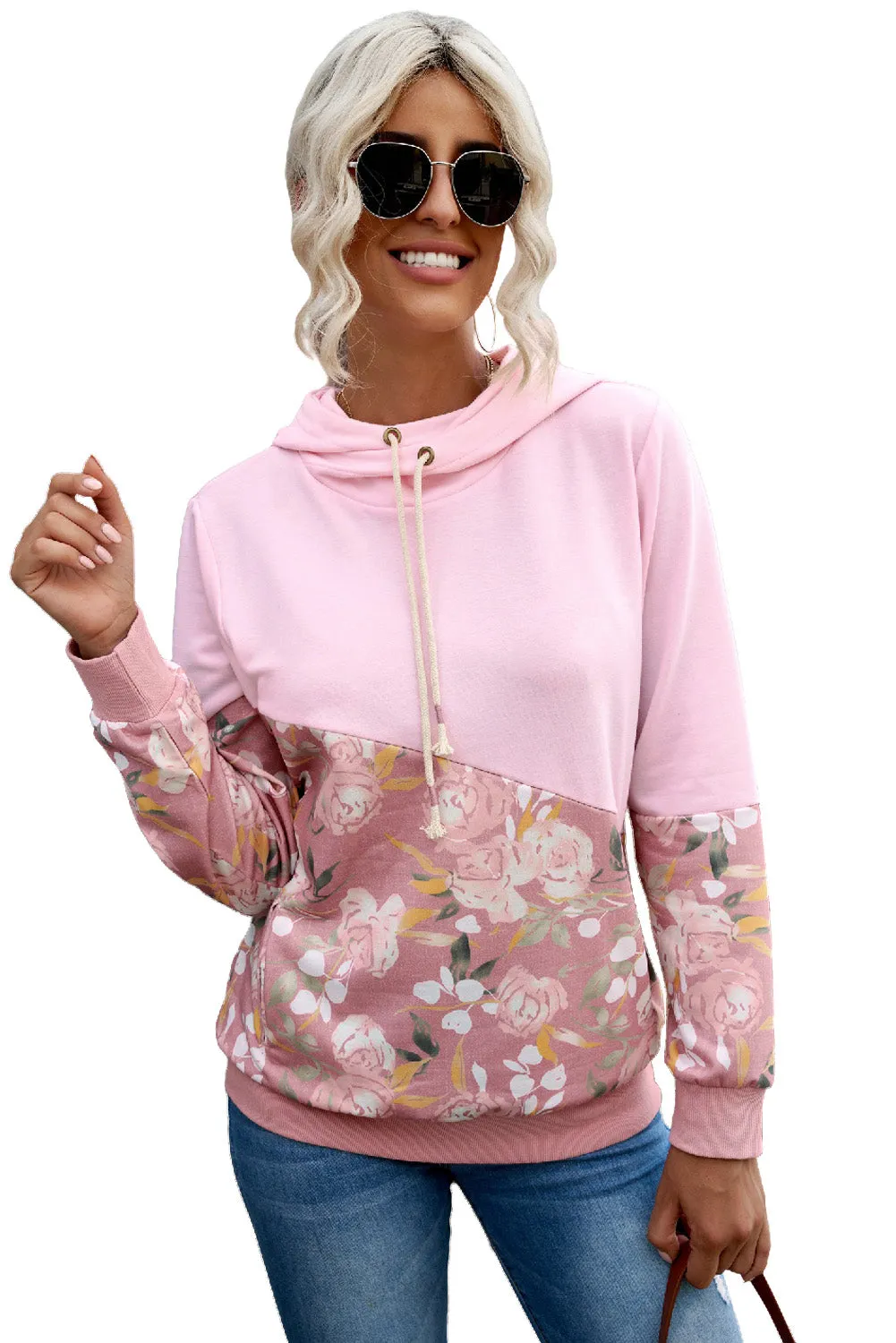 Petals N Pink Vintage Hoodie