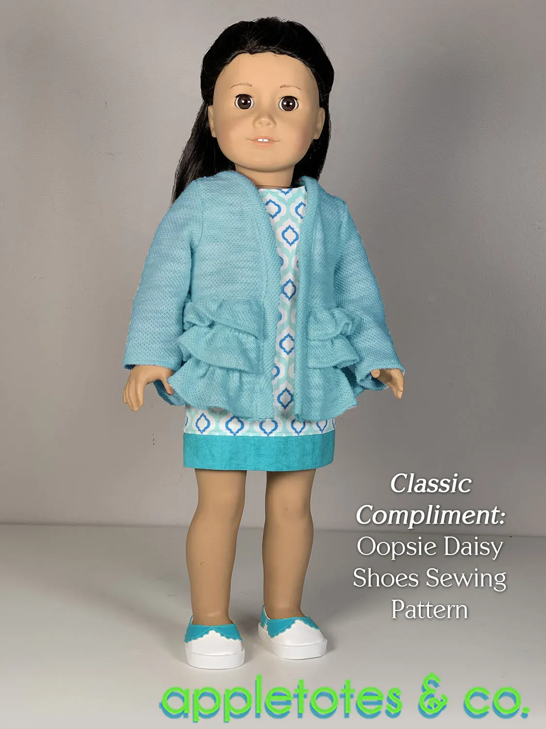 Poppy Cardigan 18 Inch Doll Sewing Pattern