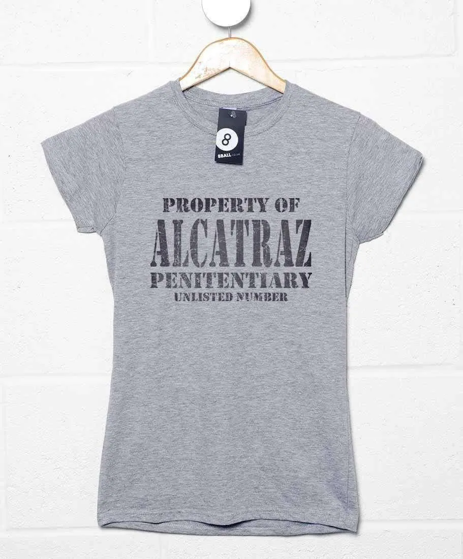 Property Of Alcatraz Penitentiary Fitted Womens T-Shirt As Worn by Debbie Harry