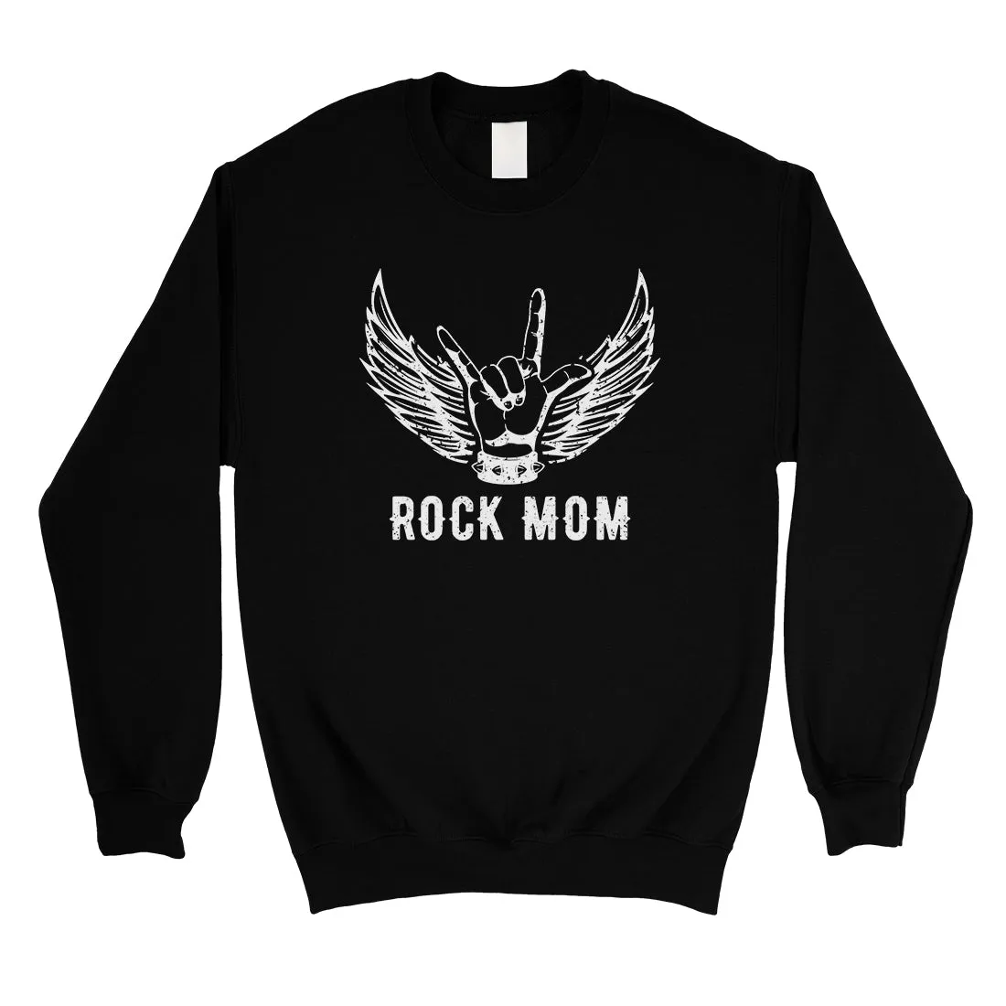 Rock Mom Unisex Pullover Sweatshirt Funny Saying Mother's Day Gift