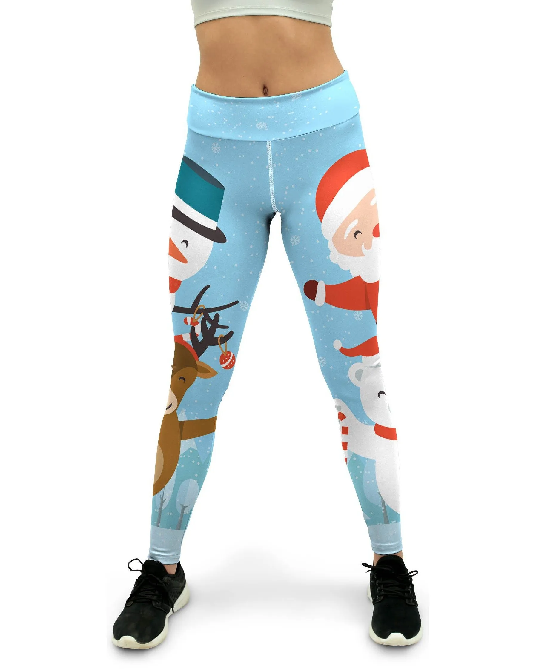 Santa and Friends Yoga Pants