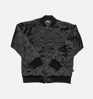 Satin Palm Mens Jacket - Black