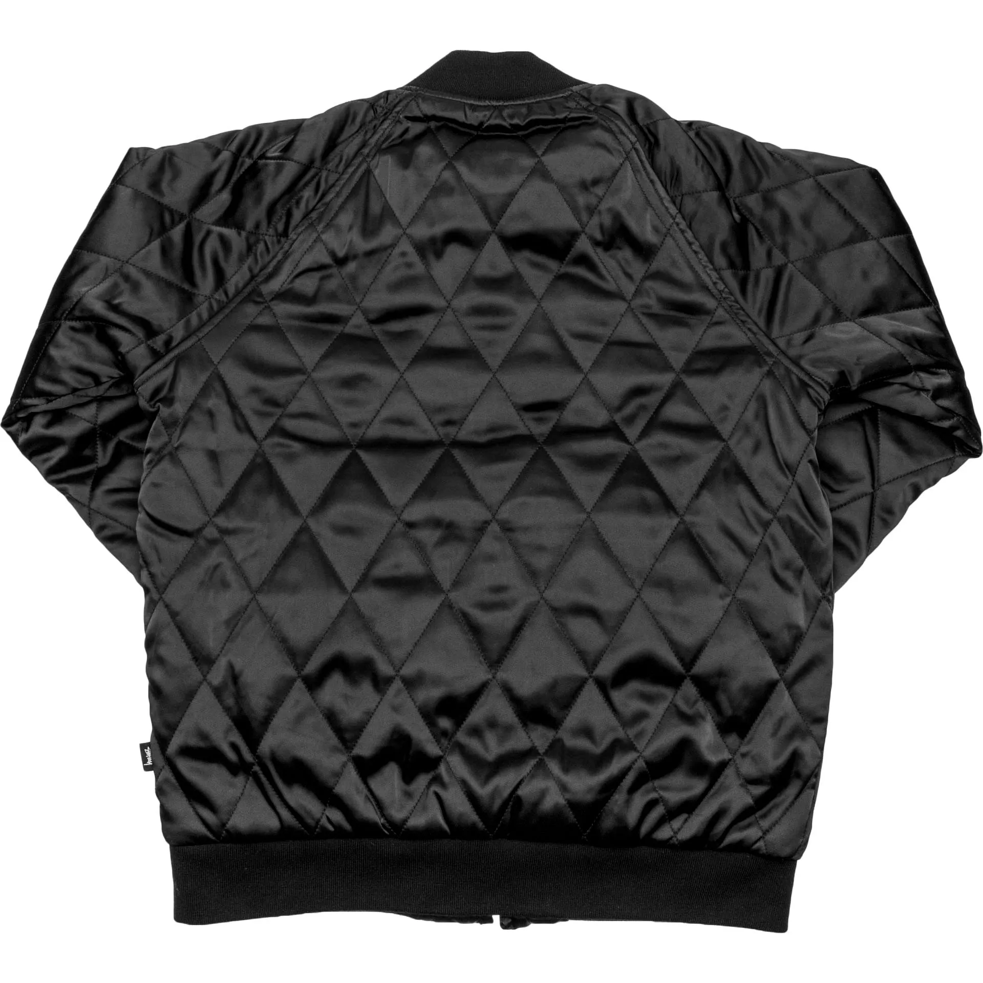 Satin Palm Mens Jacket - Black