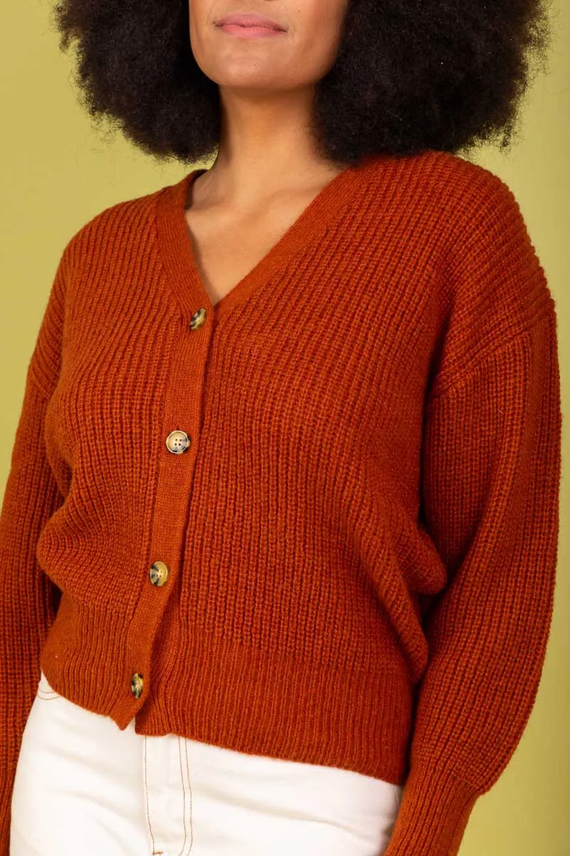 Tara Cardigan - Rust