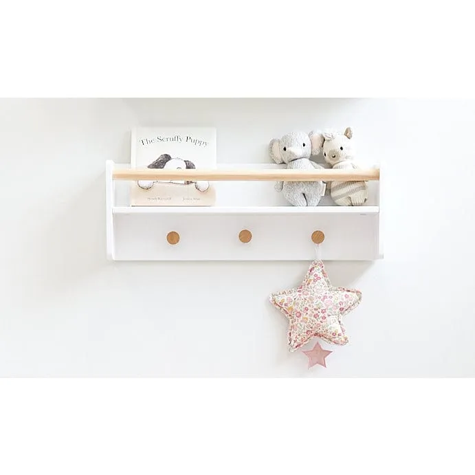 TULLY Wall Mounted Shelf with Hooks