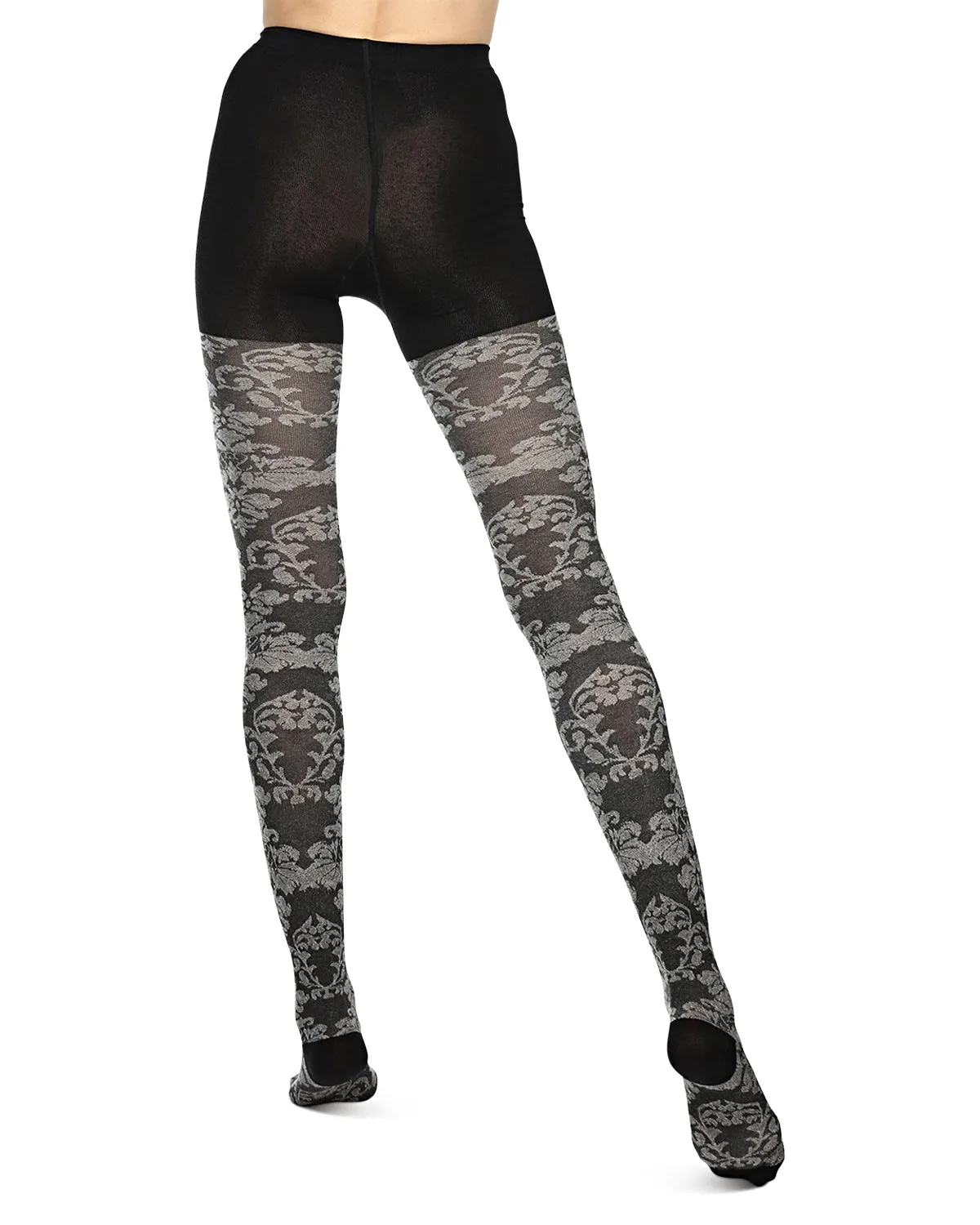 Women's Floral Paisley Patterned Sweater Tights