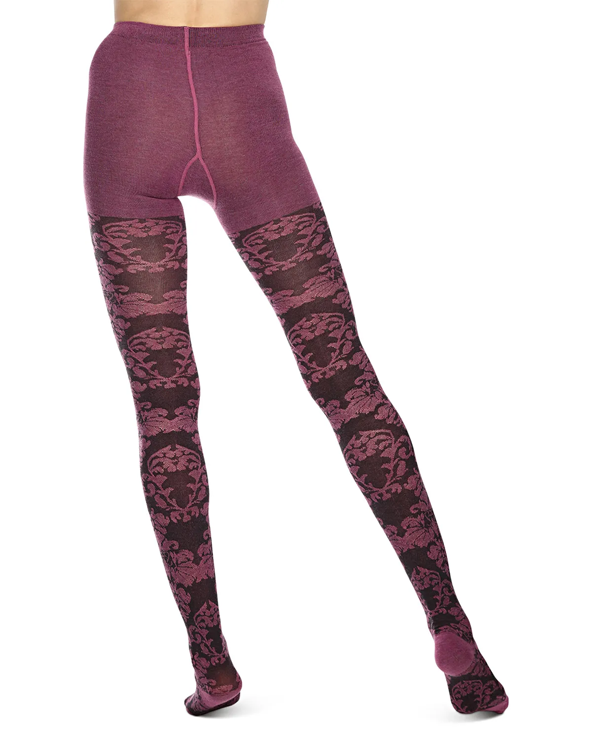 Women's Floral Paisley Patterned Sweater Tights